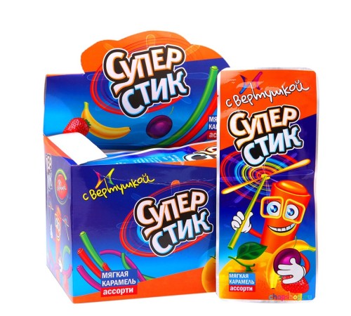 Карамель Канди Клаб Мягкая  5гр*30*(12бл) Супер стик с  вертушкой