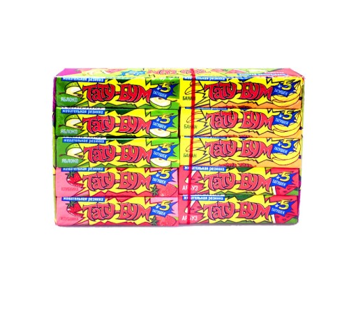 Жевательная резинка Канди Клаб Пластинки с тату 12,5гр*20*(30бл) Тату Бум