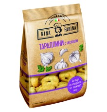 Тараллини Nina Farina Яшкино 180г*24 с чесноком