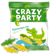 Мармелад жевательный фигурный"Азов"70гр*12 Крокодилы
