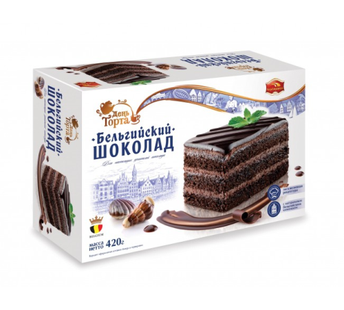 Торт "Черемушки"Бельгийский шоколад 420г*6