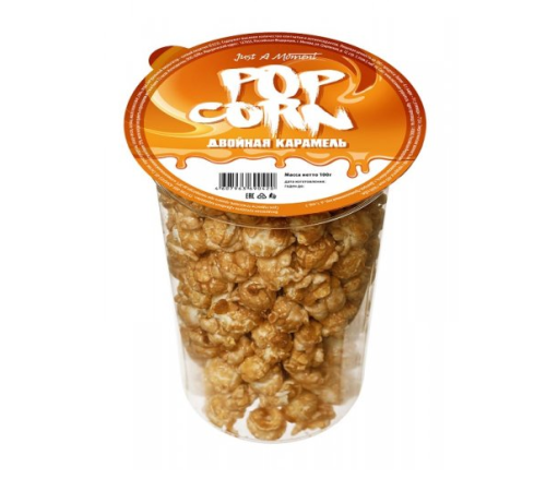 ПопКорн "JAM"в стакане 100г*14 Двойная Карамель