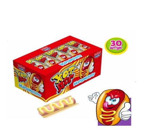 Зефир Канди Клаб 15гр*24*(12бл) Супер Бургер с мармеладом