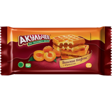 Вафли"Акульчев"Венские" 100г*22 Абрикос