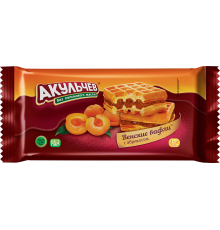 Вафли"Акульчев"Венские" 100г*22 Абрикос