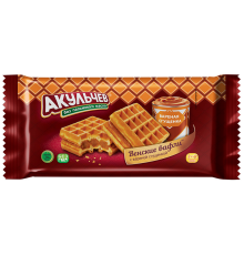 Вафли"Акульчев"Венские" 100г*22 Со сгущенкой