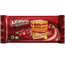 Вафли"Акульчев"Венские" 100г*22 Земляника