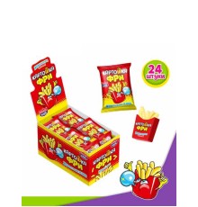 Жевательная резинка Канди Клаб 15гр*24*(12бл) Картошка фри