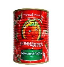 Томатная паста "Помидорка" ж/б ключ 770г*6