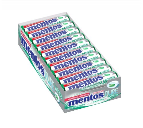 Ментос Pure Fresh жев/резинка 15,5гр*24*(12бл) Нежная мята