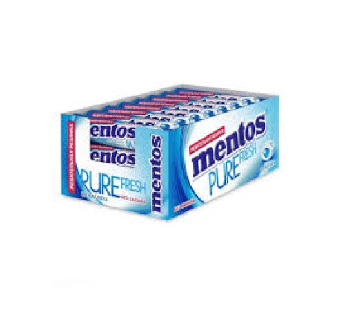Ментос Pure Fresh жев/резинка 15,5гр*24*(12бл) Нежная мята
