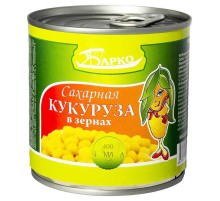 Кукуруза сахарная в/с"Барко" ГОСТ ж/б 400г12