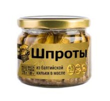 Шпроты в масле из балт. кильки Рыбная деревня 270г*12 ст/б