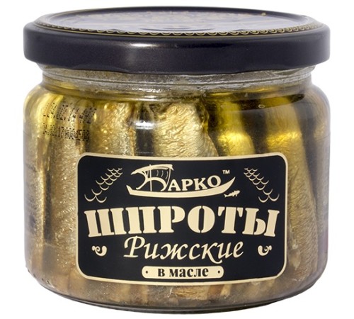 Шпроты в масле из балт. кильки Рыбная деревня 270г*12 ст/б