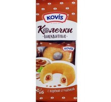 Сдобные Колечки "Ковис" 240гр*6  Варёная сгущёнка