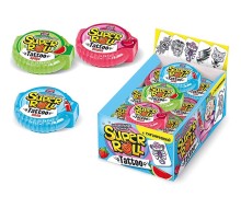 Жевательная резинка Канди Клаб 12гр*24*(16бл) SUPER ROLL TATTOO