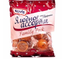 Мини-маффины"Ковис" 470г*6 Ягодное ассорти