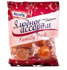Мини-маффины"Ковис" 470г*6 Ягодное ассорти