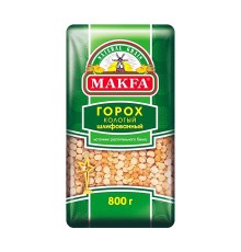 Горох колотый шлифованный "Макфа" 800гр*6