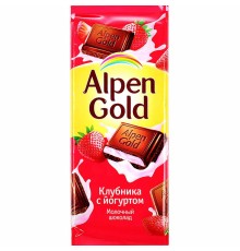Альпен Гольд  80гх21шт Клубника йогурт