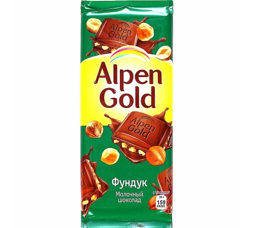 Альпен Гольд  80гх21шт Фундук дробленный