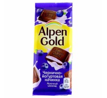 Альпен Гольд  80гх21шт Черника/Йогурт