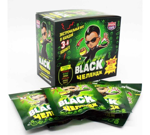 Жевательная конфета Канди Клаб 15гр*20*(12бл) Black Челендж