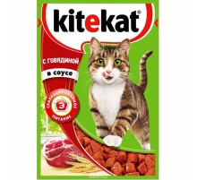 КИТЕКАТ пауч 85г*28 Говядина/соус