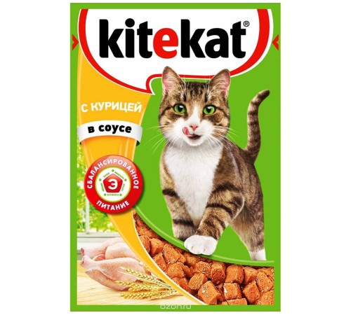 КИТЕКАТ пауч 85г*28 Курица  в соусе
