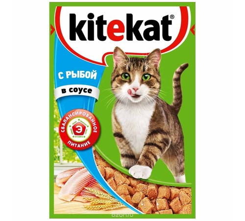 КИТЕКАТ пауч 85г*28 Рыба/соус