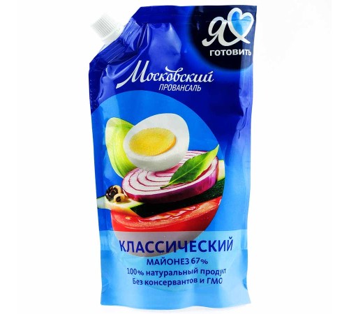 Майонез Московский провансаль"Я люблю готовить" 67% 600г*12