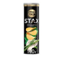 Лейс  СТАКС 140 г*9  чипсы Нежн Сметана/Лук