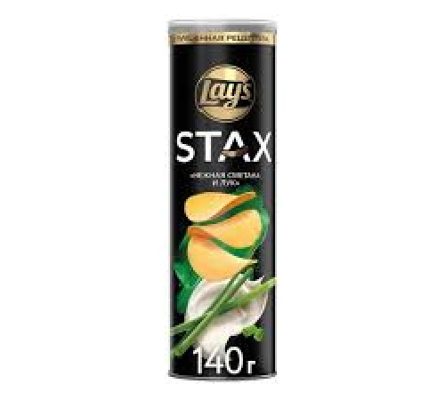 Лейс  СТАКС 140 г*9  чипсы Нежн Сметана/Лук