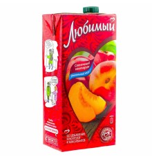 Сок"Любимый"1,93л*6 Яблоко/Персик (нектар)