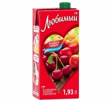 Сок"Любимый"1,93л*6 Яблоко/Вишня/Черешня (напиток)