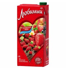 Сок"Любимый"0,95л*12 Яблоко/ЧРябина/Земляника (напиток)