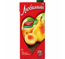 Сок"Любимый"0,95л*12 Яблоко/Абрикос/Груша (напиток)