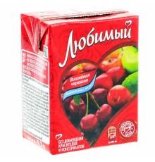 Сок"Любимый"0,2л*27 Яблоко/Вишня/Черешня (напиток)