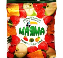 Жевательный мармелад"Маяма"Яшкино 70г*50 Ананас/яблоко/клубника