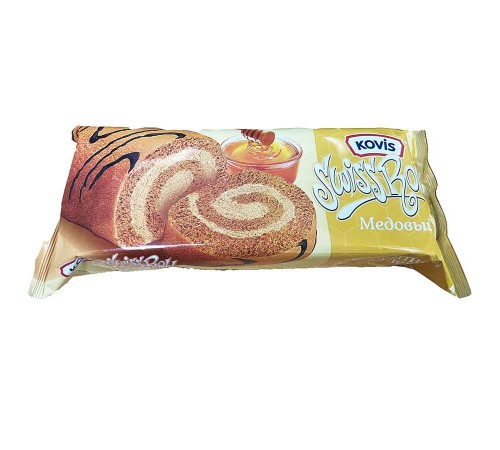 Рулет бисквитный"Ковис"175г*15  медовый