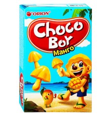 Чоко Бой печенье грибочки 45 г*30 Манго