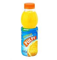 Палпи напиток 0,45л*12шт Апельсин