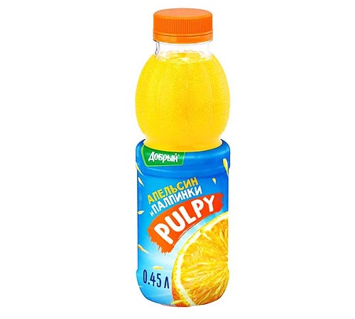 Палпи напиток 0,45л*12шт Апельсин