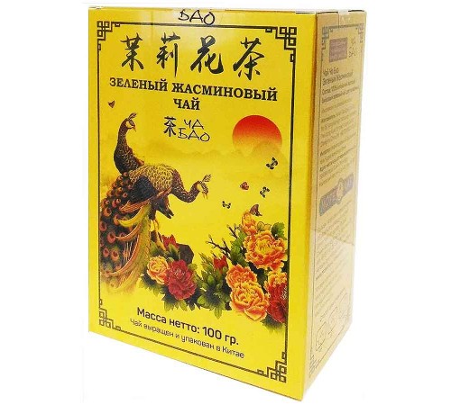 Ча Бао Зеленый чай 100гр*(12) Жасминовый