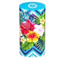 ИМЧ Тропические цветы овал голубая ж/б 50г*(32) чай черный