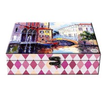 ИМЧ Шкатулка большая с зеркалом Венеция 75г*(12) чай черный