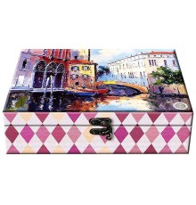 ИМЧ Шкатулка большая с зеркалом Венеция 75г*(12) чай черный