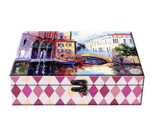 ИМЧ Шкатулка большая с зеркалом Венеция 75г*(12) чай черный