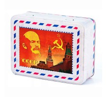 ИМЧ Шкатулка с магнитом СССР Красная площадь ж/б 50гр*(30)