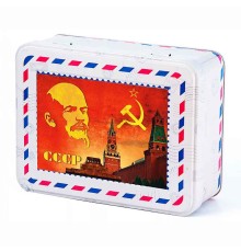 ИМЧ Шкатулка с магнитом СССР Красная площадь ж/б 50гр*(30)